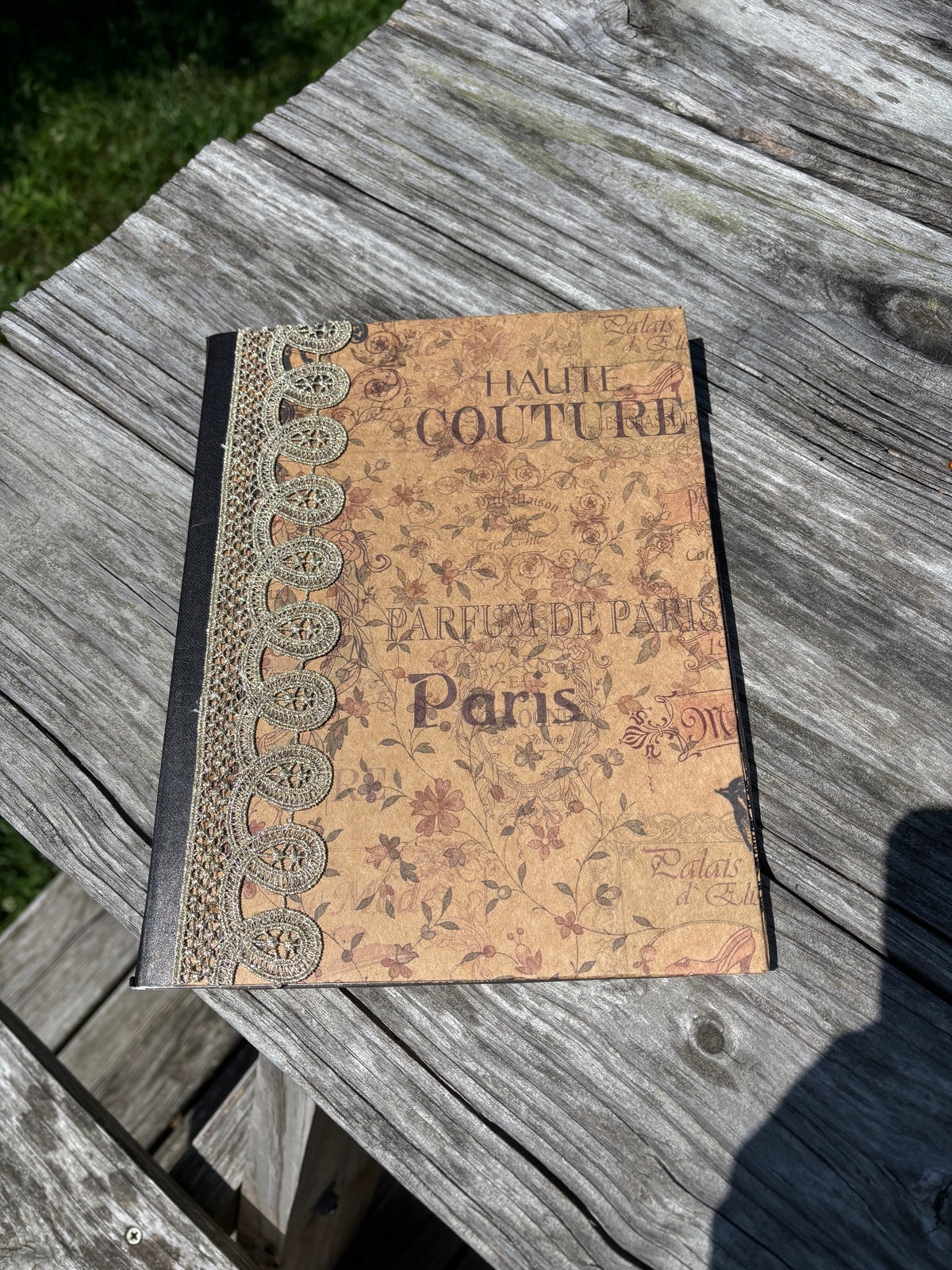 Handcrafted Ephemera Notebook/Journal Paris/Haute Couture