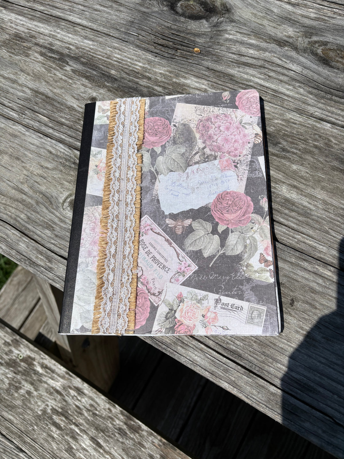 Flowers & Ephemera Notebook/Journal Handcrafted
