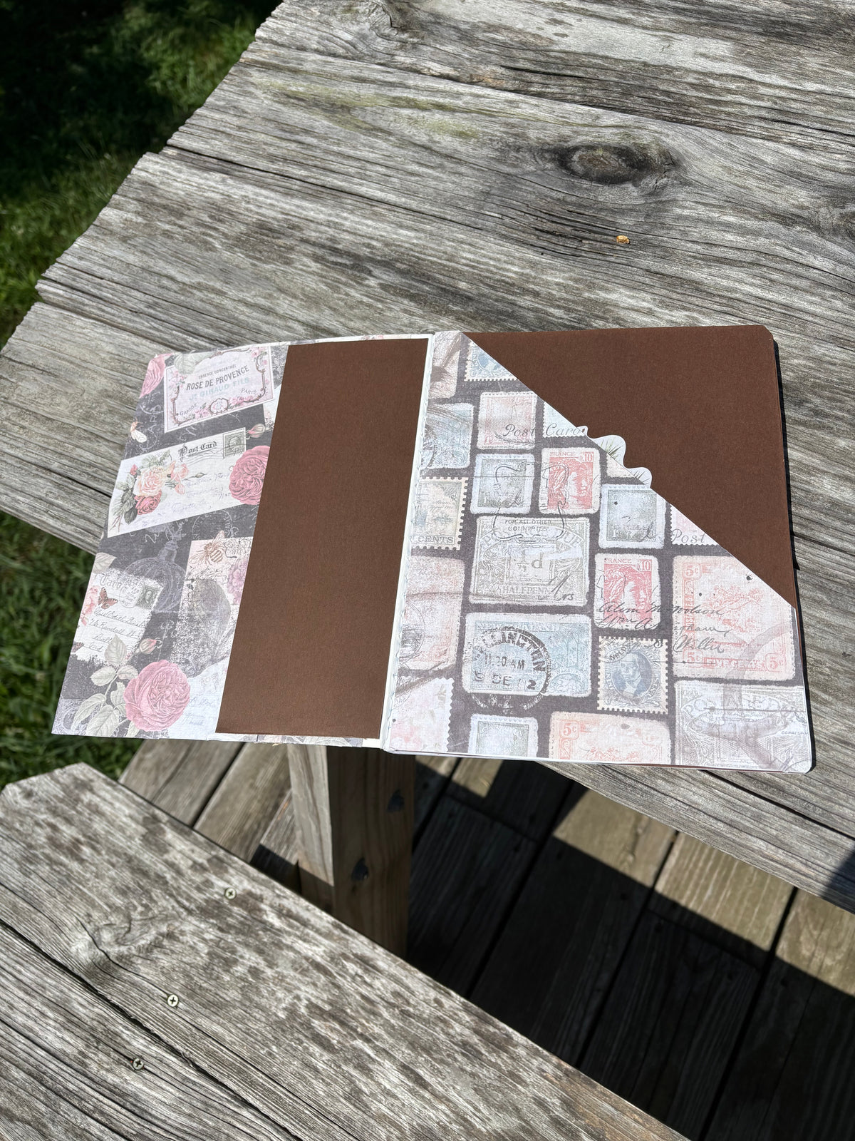 Flowers & Ephemera Notebook/Journal Handcrafted