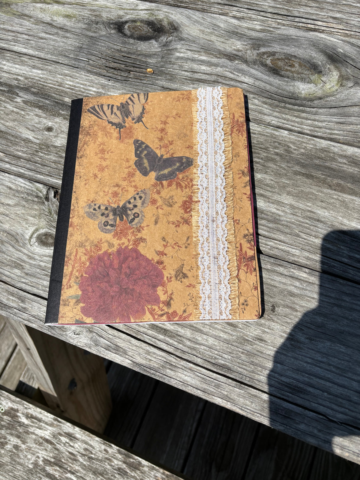 Handcrafted Ephemera Notebook/Journal Butterfly