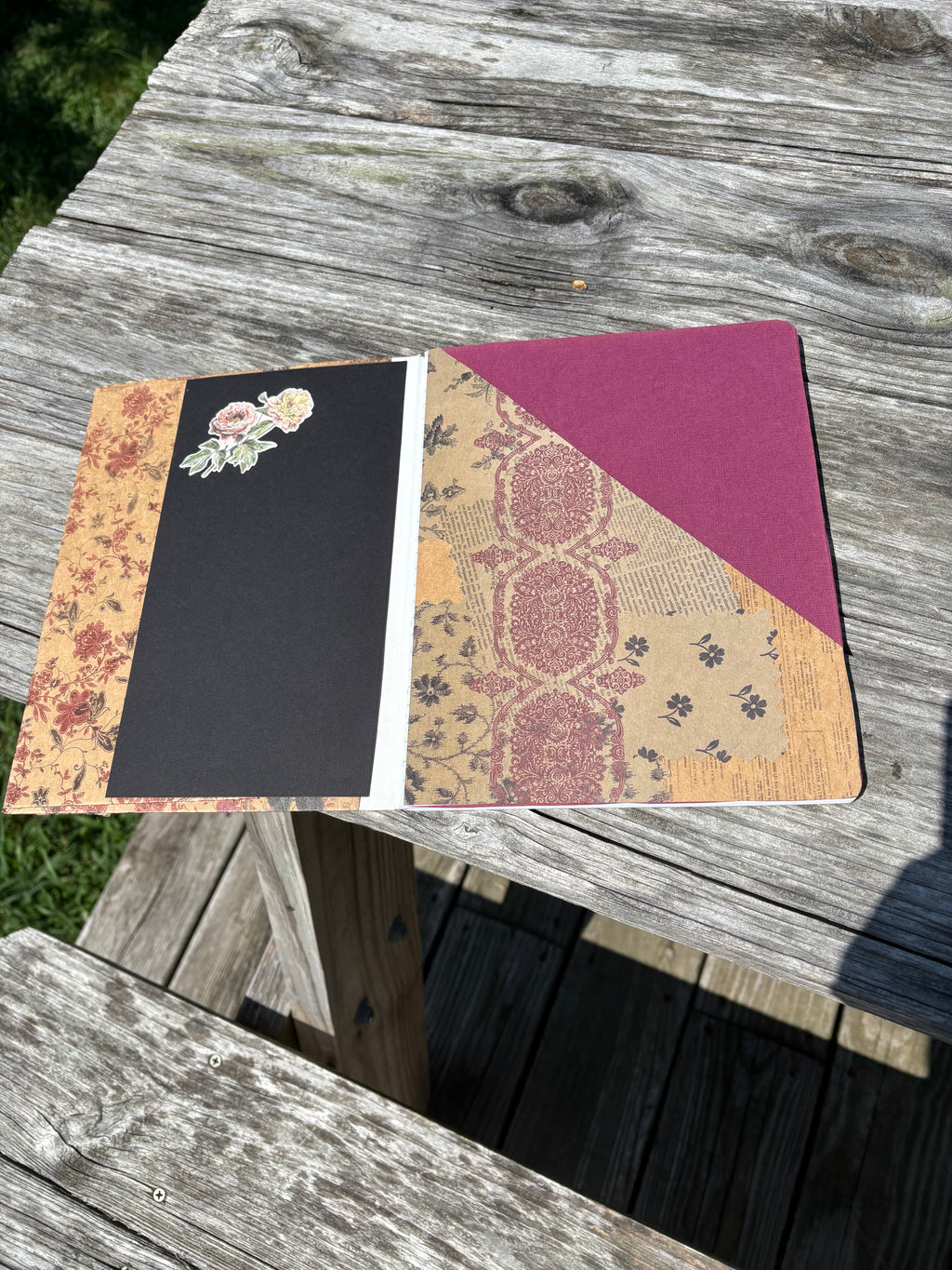 Handcrafted Ephemera Notebook/Journal Butterfly