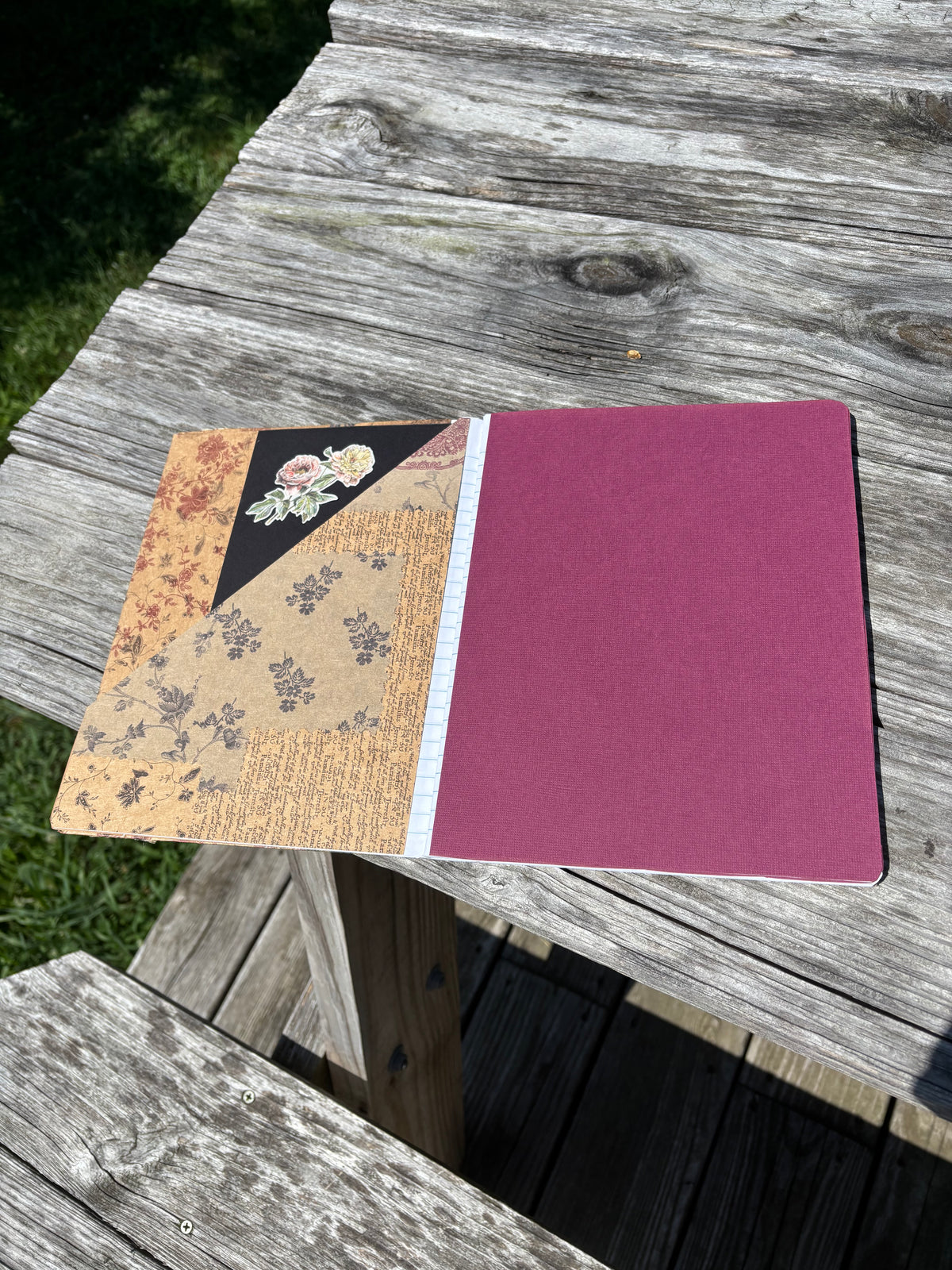 Handcrafted Ephemera Notebook/Journal Butterfly