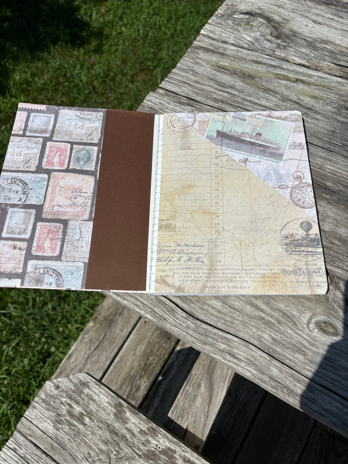 Ephemera Notebook/Journal Handcrafted
