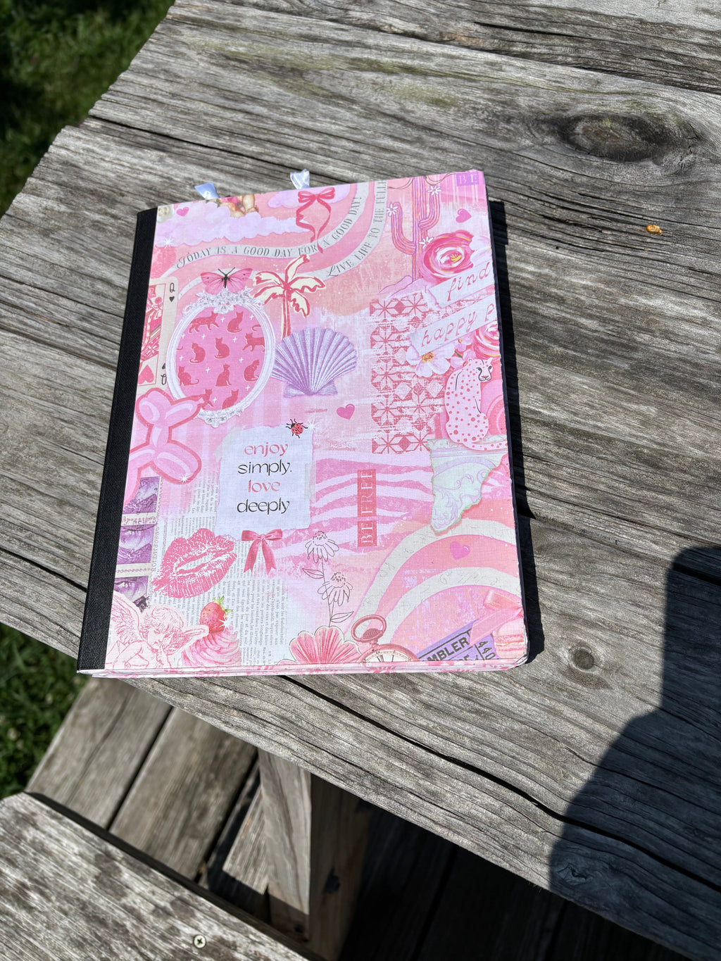 Pink & Purple Balloon & Shells Journal / Notebook