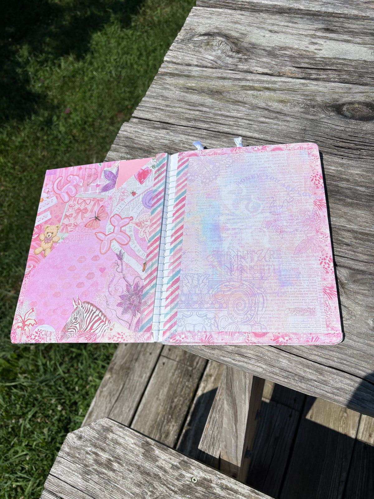 Pink & Purple Balloon & Shells Journal / Notebook