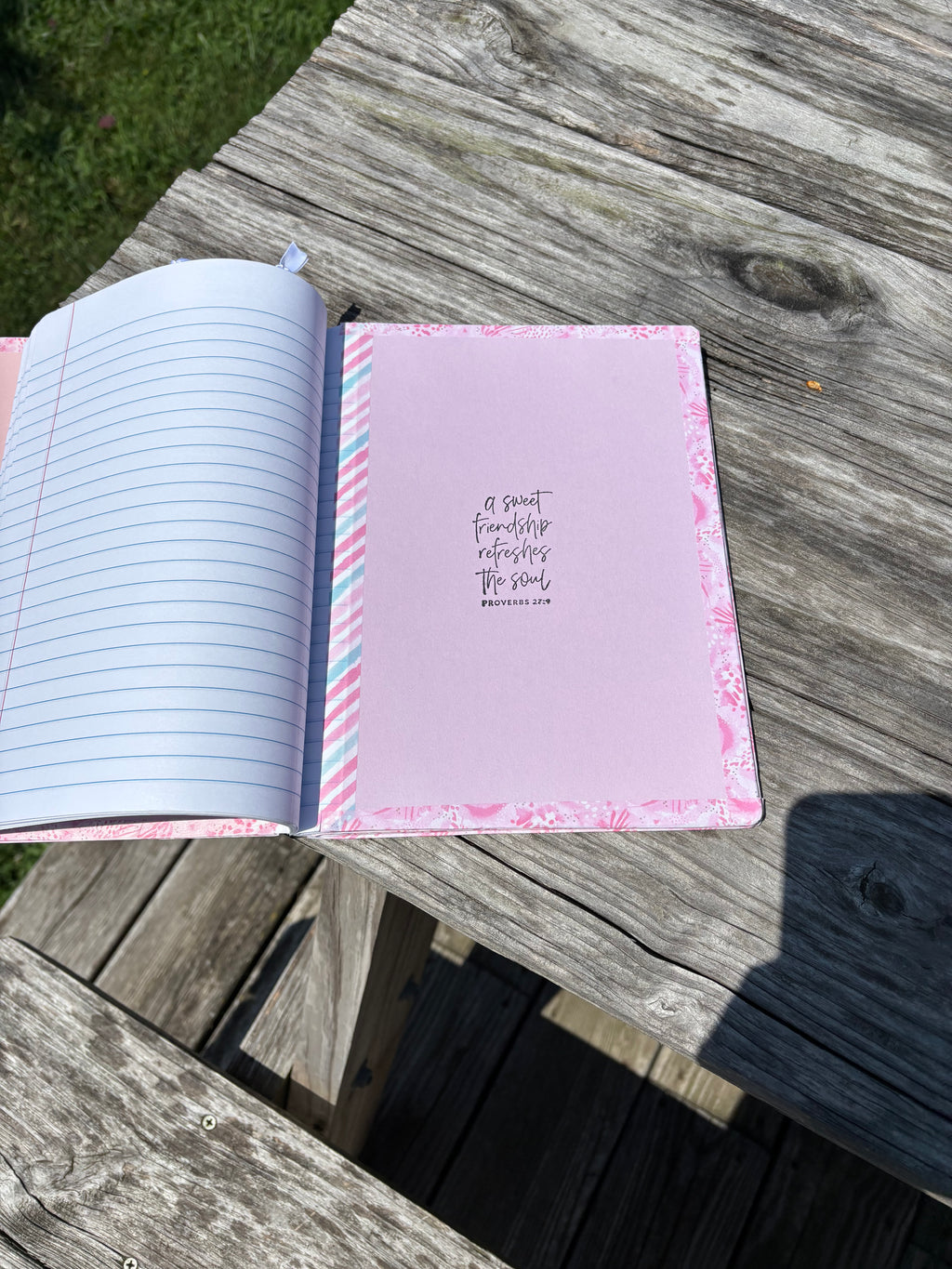 Pink & Purple Balloon & Shells Journal / Notebook