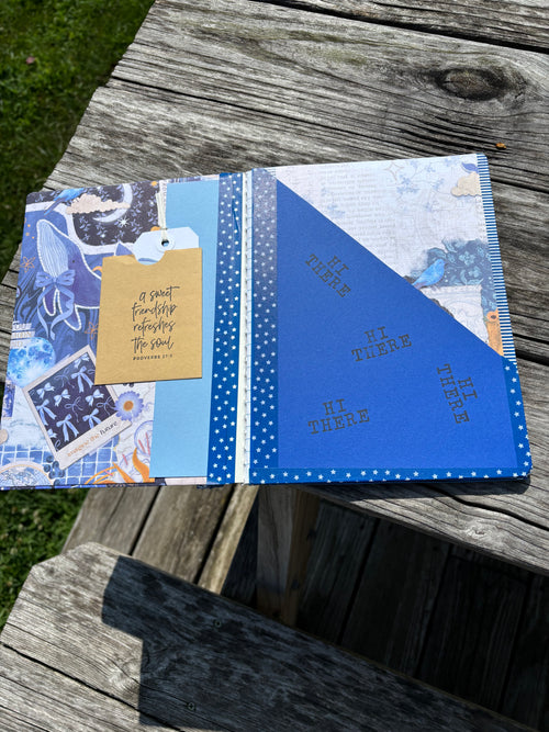Blue Floral Journal