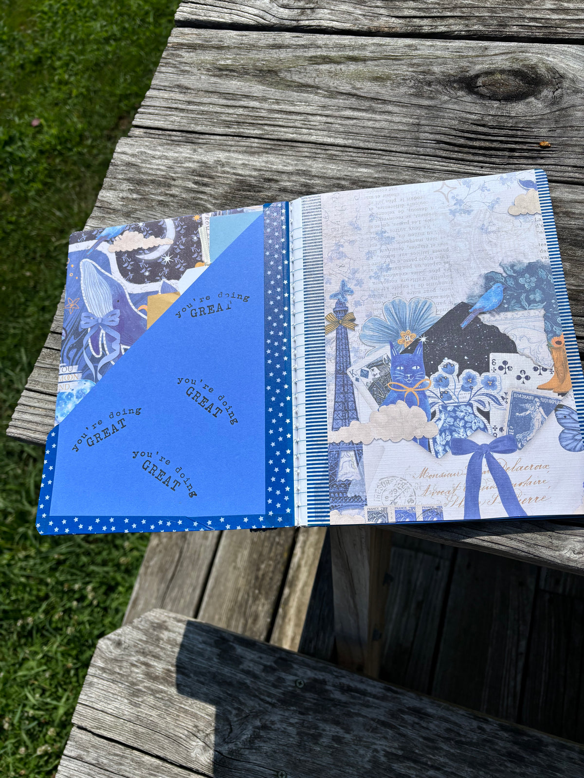 Blue Floral Journal