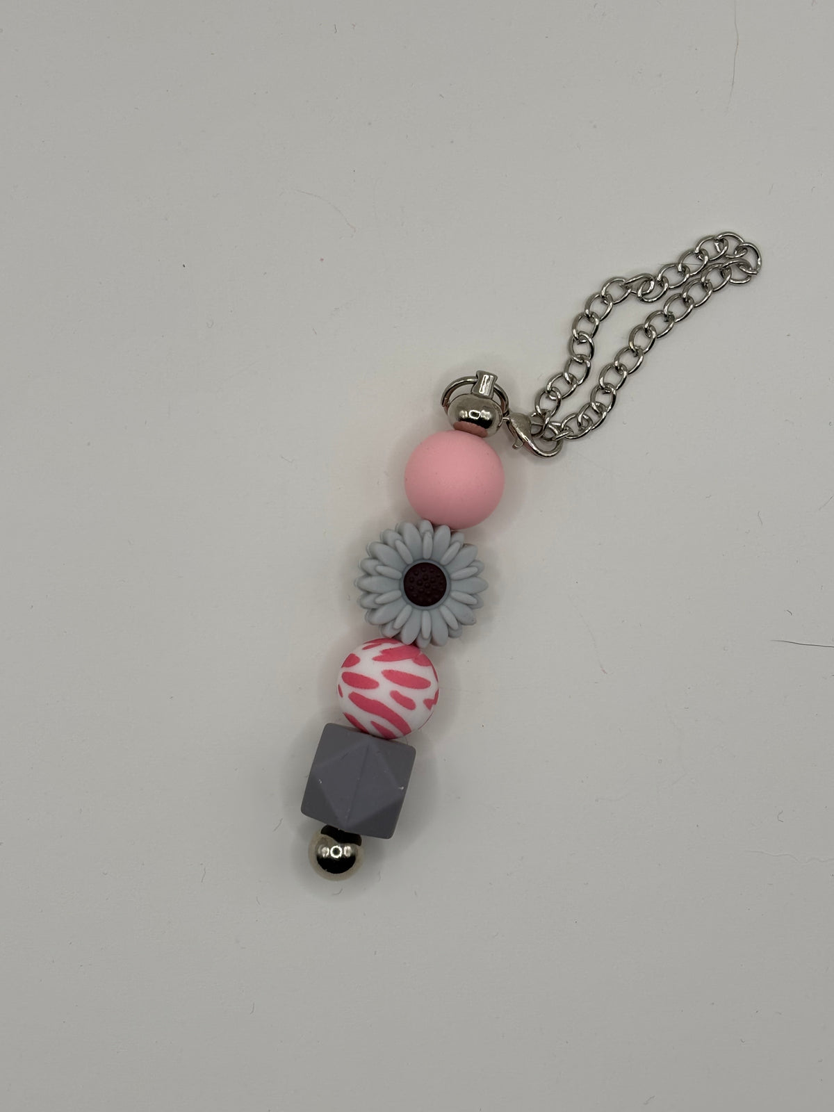 Cup Charm Pink & Grey