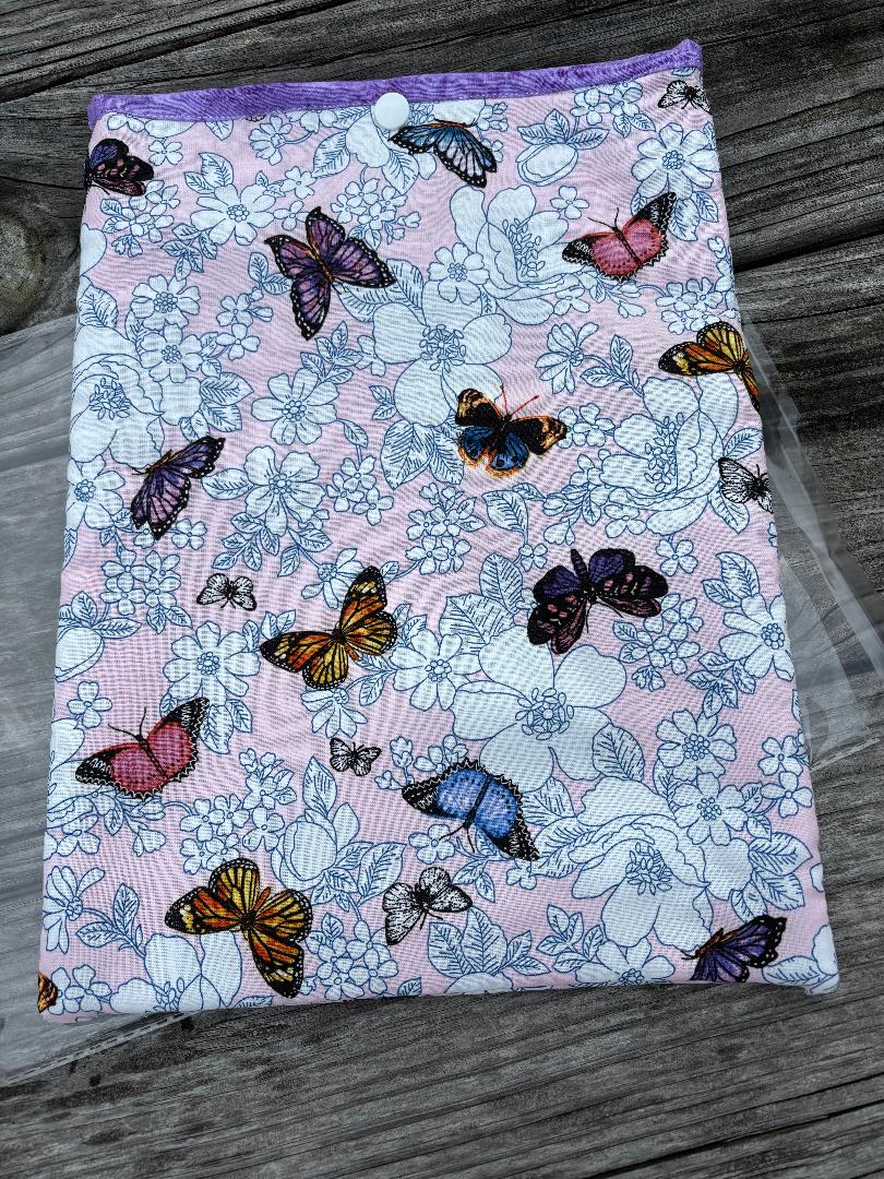 Lavender Butterfly Book Sleeve/Tablet Sleeve