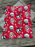 Red Americana Dog Book/Tablet Sleeve