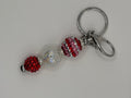 Red, Pink and White Key Chain
